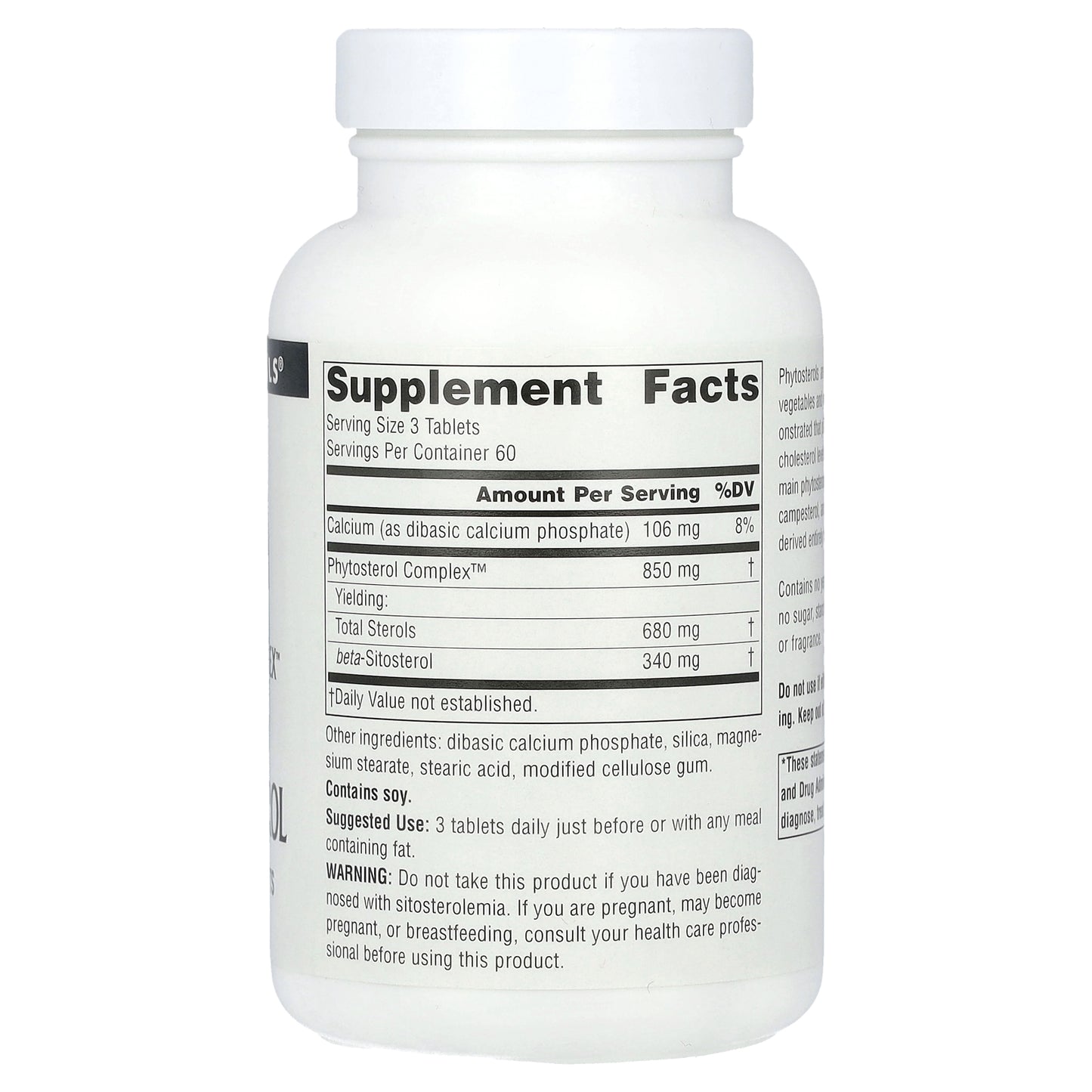 Source Naturals, Phytosterol Complex™ with Beta-Sitosterol, 180 Tablets (113 mg per Tablet)