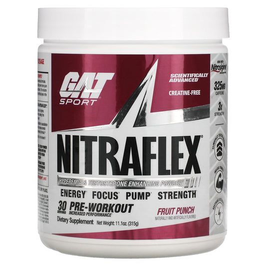 GAT, Sport, NITRAFLEX, Fruit Punch, 11.1 oz (315 g)