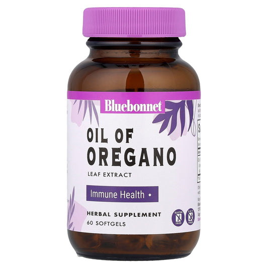 Bluebonnet Nutrition, Oil of Oregano, Leaf Extract, 60 Softgels (150 mg per Softgel)