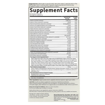 Garden of Life, Vitamin Code®, Whole Food Multivitamin for Men, 120 Vegetarian Capsules