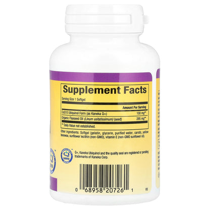 Natural Factors, Ubiquinol, Active CoQ10, 100 mg, 60 Softgels