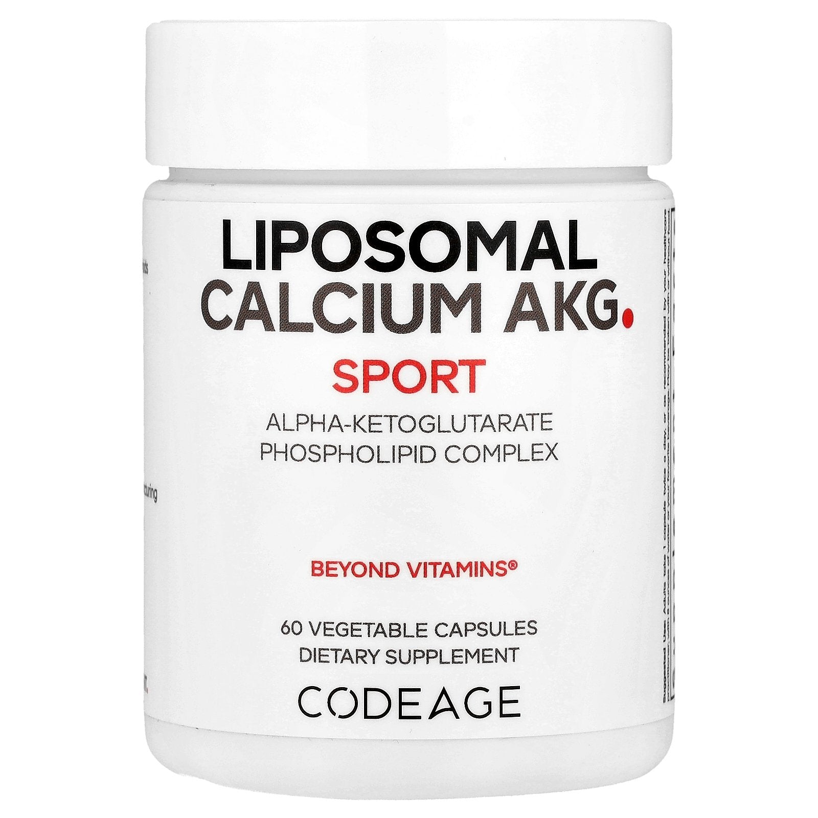 Codeage, Liposomal Calcium AKG, 700 mg, 60 Vegetable Capsules