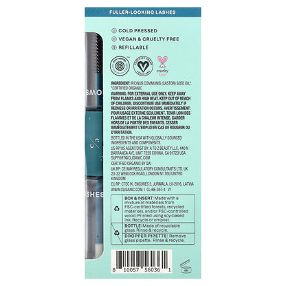 Cliganic, Dose of Intense Moisture™, Organic Castor Oil, Lash & Brow Set, 4 fl oz (120 ml)