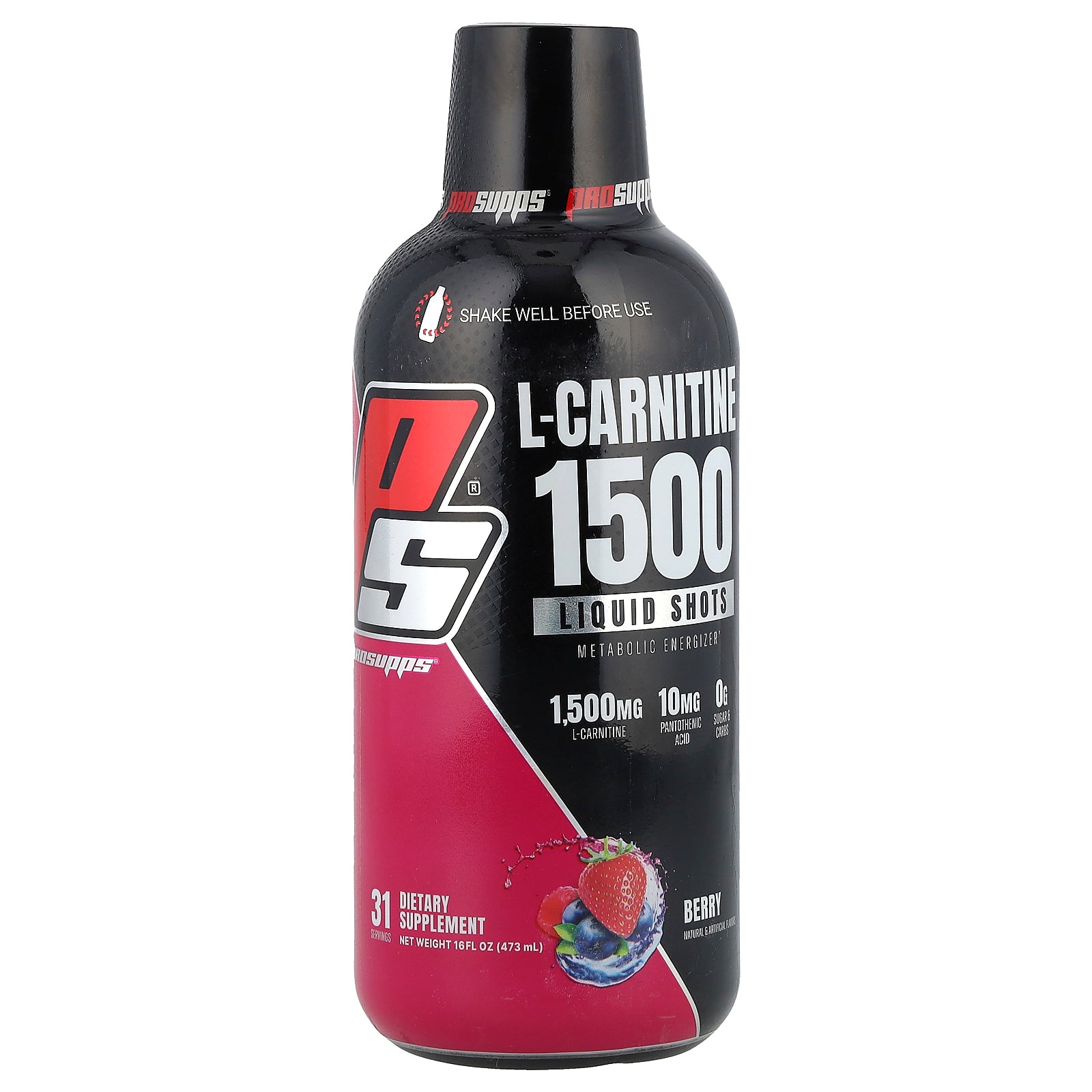 ProSupps, L-Carnitine 1500 Liquid Shots, Berry, 16 fl oz (473 ml)