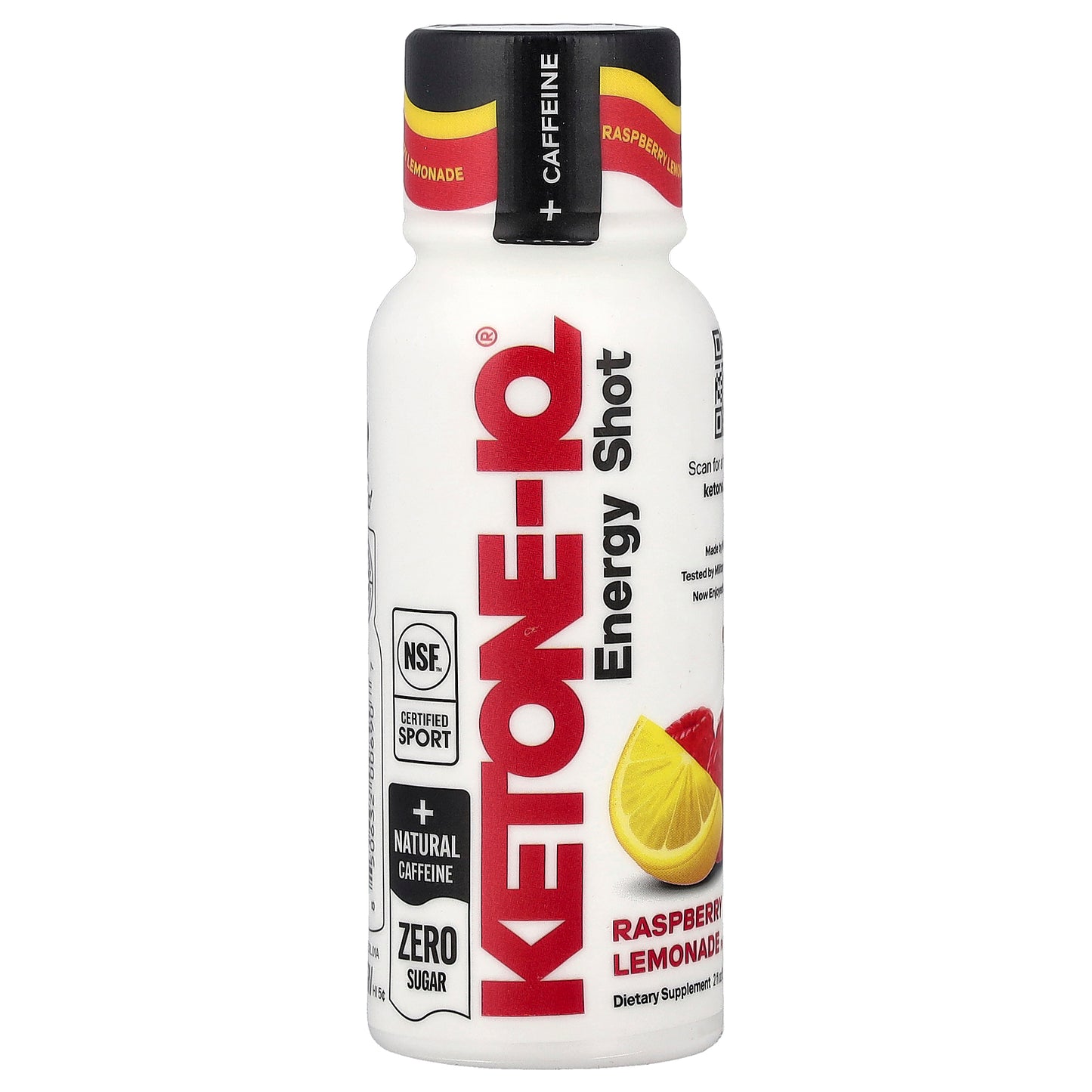 Ketone-IQ, Energy Shot, Raspberry Lemonade, 6 Bottles, 2 fl oz (59 ml) Each