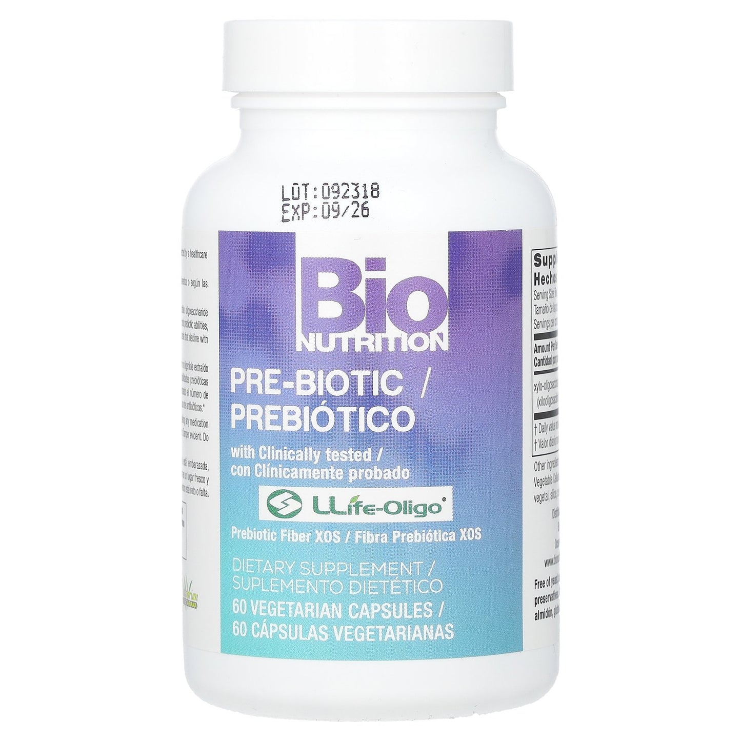Bio Nutrition, Pre-Biotic, 60 Vegetarian Capsules (700 mg per Capsule)