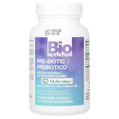 Bio Nutrition, Pre-Biotic, 60 Vegetarian Capsules (700 mg per Capsule)