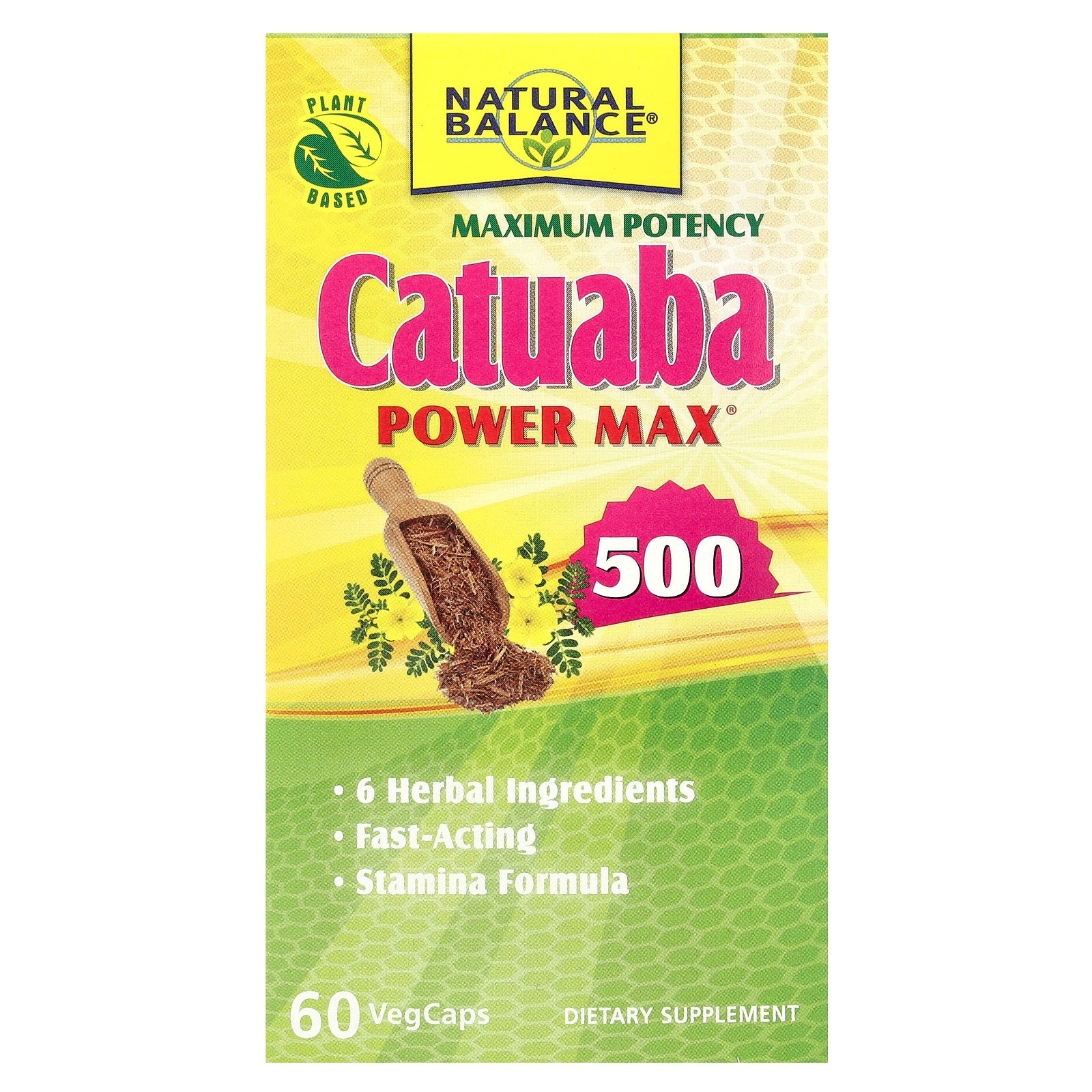 Natural Balance, Maximum Potency Catuaba Power Max® 500, 60 VegCaps