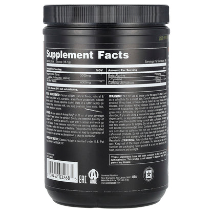 Animal, Fury® Essentials, Pre Workout, Green Apple, 1.06 lb (483 g)