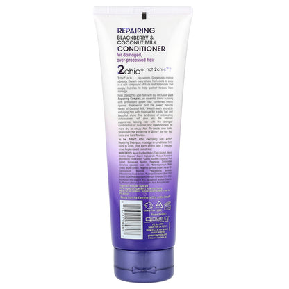 Giovanni, 2chic®, Repairing Conditioner, For Damaged, Over-Processed Hair, Blackberry + Coconut Milk, 8.5 fl oz (250 ml)