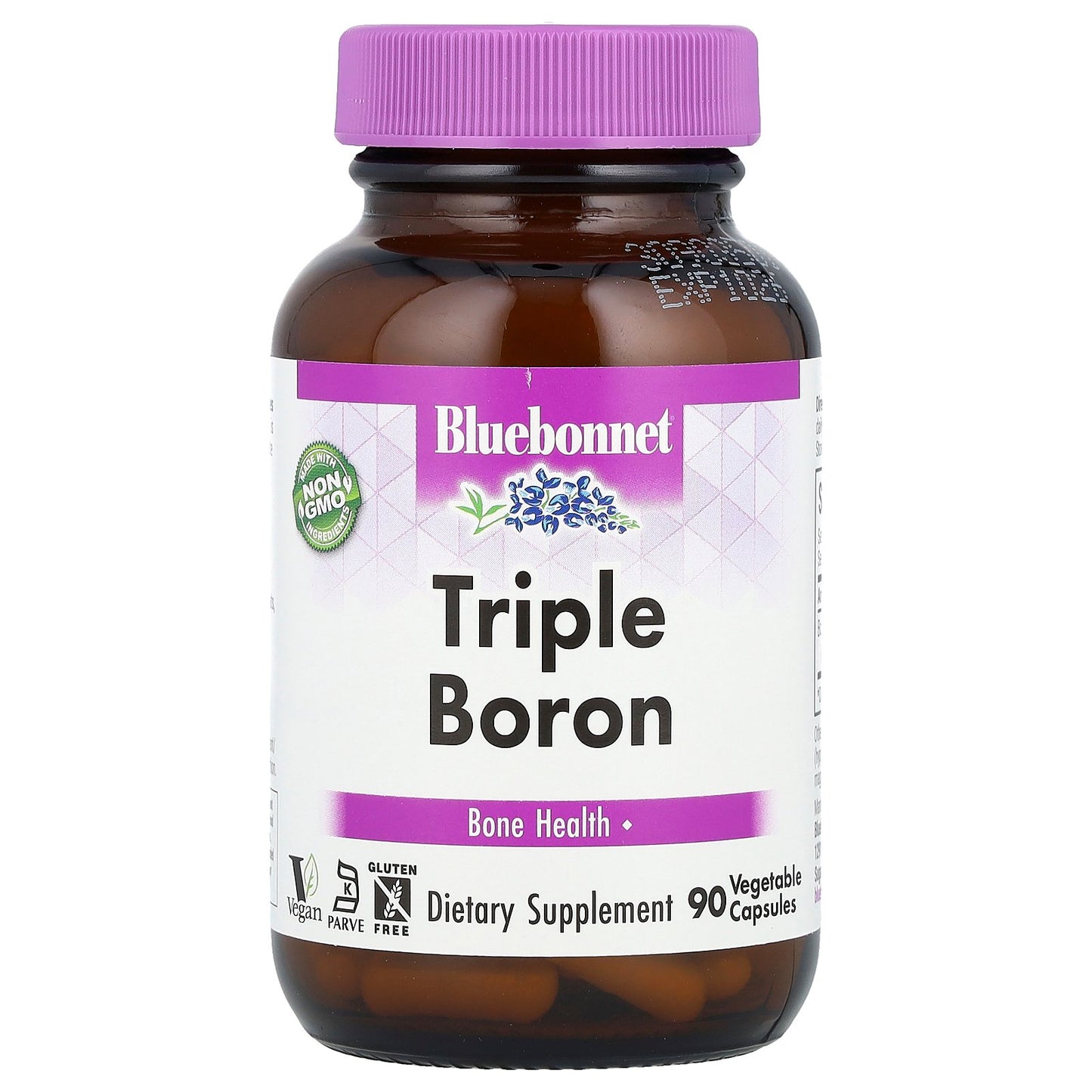 Bluebonnet Nutrition, Triple Boron, 90 Vegetable Capsules (3 mg per Capsule)