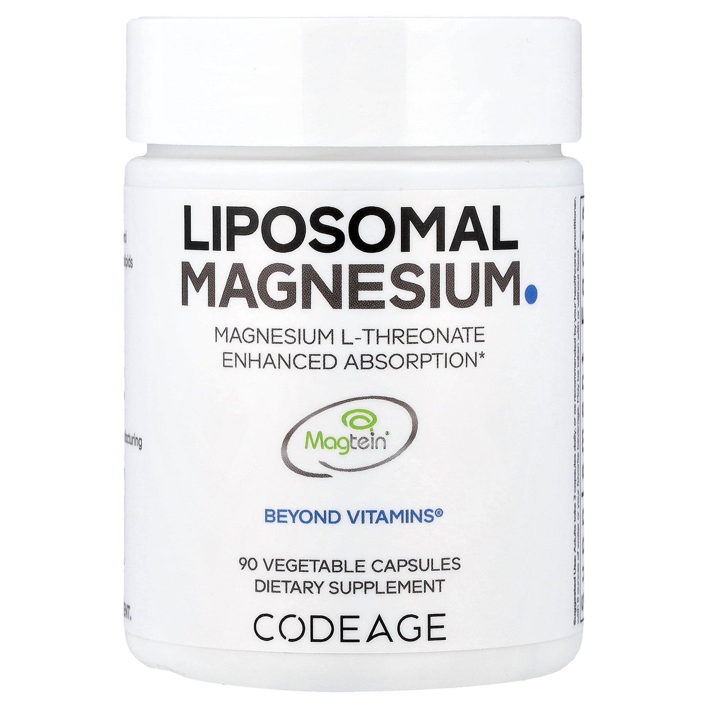 Codeage, Liposomal Magnesium L-Threonate, 90 Vegetable Capsules