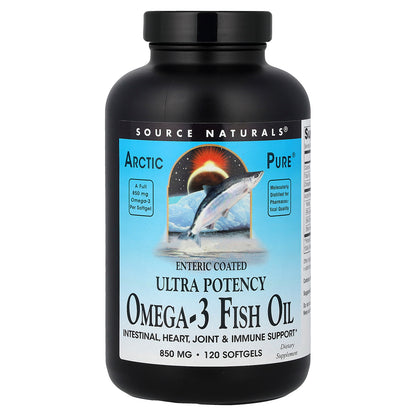 Source Naturals, Arctic Pure®, Omega-3 Fish Oil, 850 mg, 120 Softgels