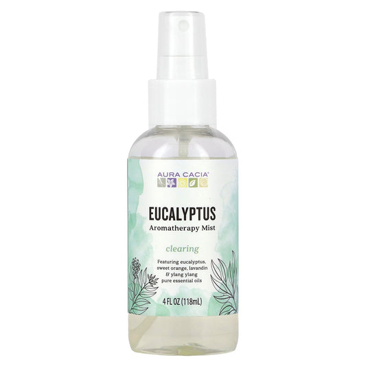 Aura Cacia, Aromatherapy Mist, Clearing Eucalyptus, 4 fl oz (118 ml)