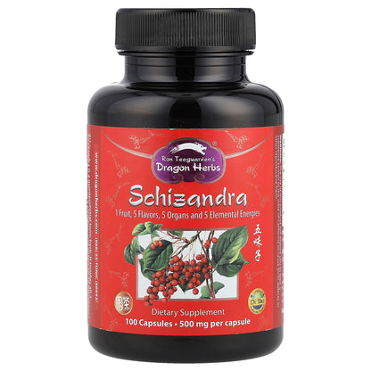 Dragon Herbs, Schizandra, 500 mg, 100 Capsules