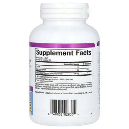 Natural Factors, Stress-Relax, Pharma GABA, 100 mg, 60 Chewable Tablets