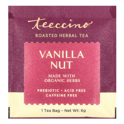 Teeccino, Roasted Herbal Tea, Vanilla Nut, Caffeine Free, 25 Tea Bags, 5.3 oz (150 g)