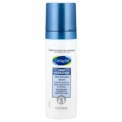 Cetaphil, Deep Hydration, 48H Activation Serum, For Sensitive Skin, 1 fl oz (30 ml)
