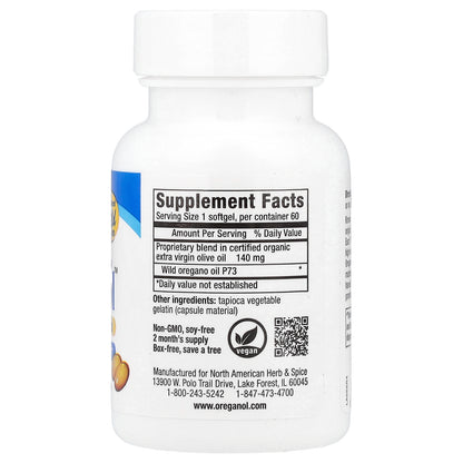 North American Herb & Spice, Oreganol™, 60 Gelcaps