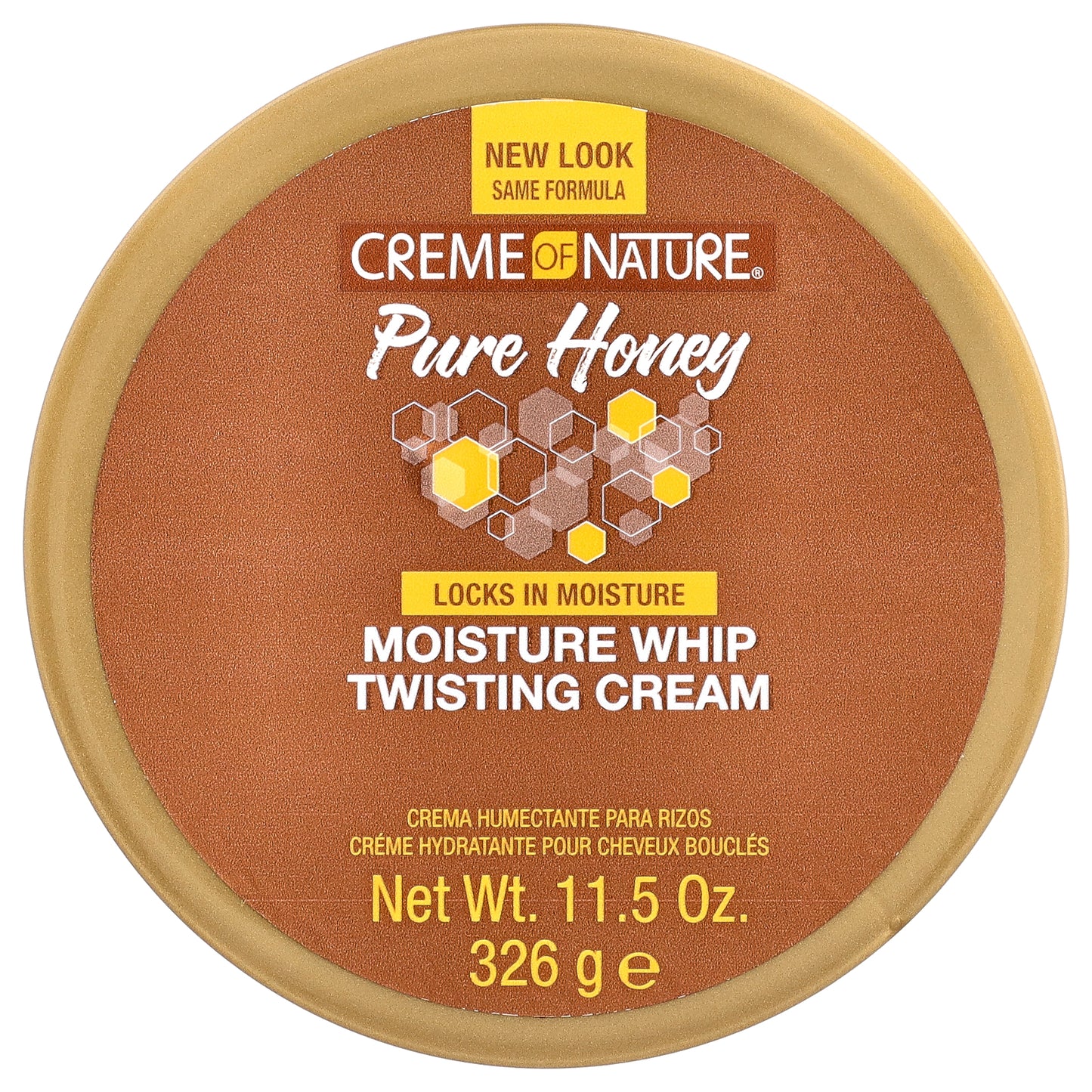 Creme Of Nature, Moisture Whip Twisting Cream, 100% Pure Honey, 11.5 oz (326 g)