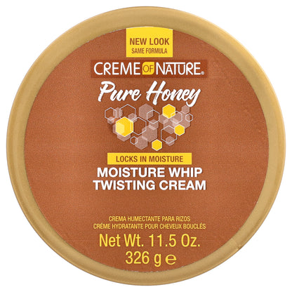 Creme Of Nature, Moisture Whip Twisting Cream, 100% Pure Honey, 11.5 oz (326 g)