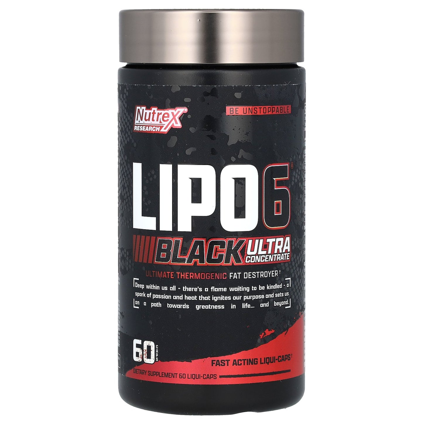 Nutrex Research, LIPO-6 Black, Ultra Concentrate, 60 Liqui-Caps