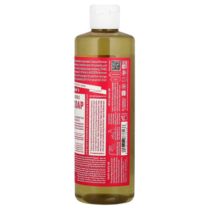 Dr. Bronner's, 18-in-1 Pure-Castile Magic Soap, Rose, 16 fl oz (473 ml)