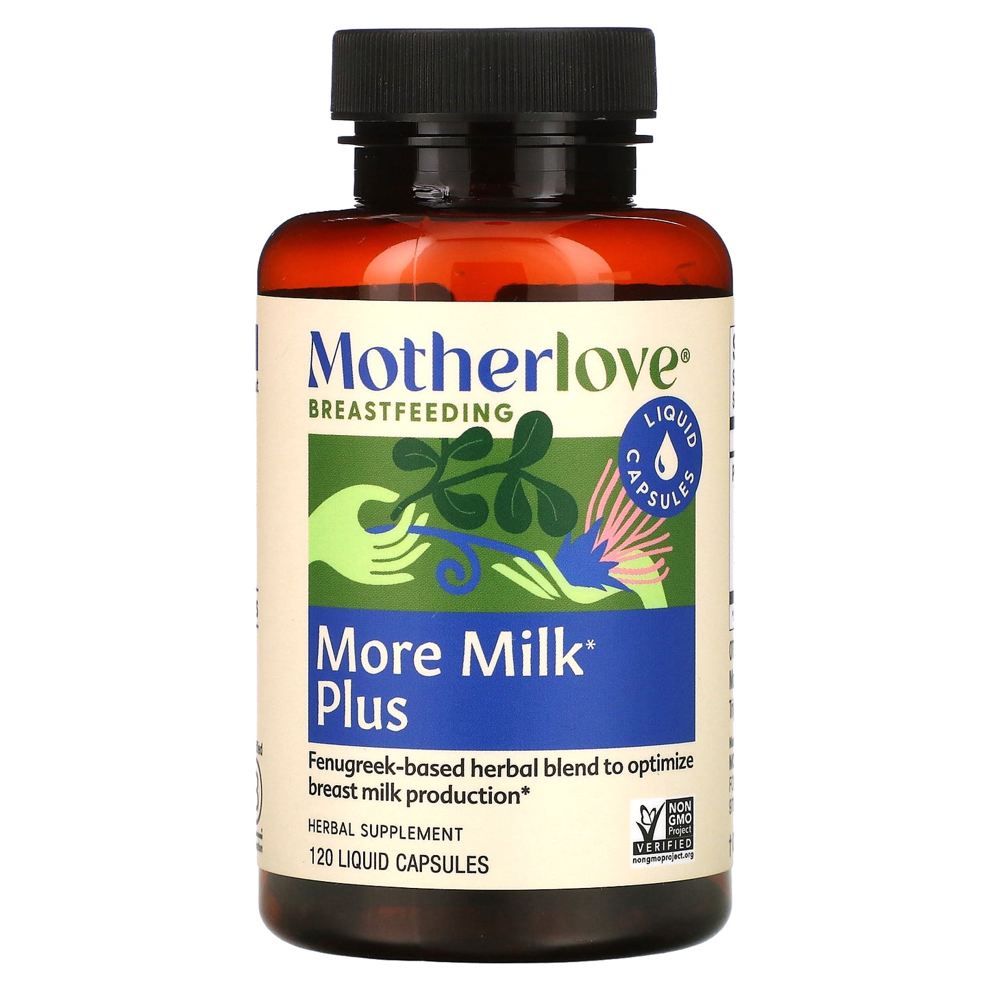 Motherlove, Breastfeeding, More Milk Plus, 120 Liquid Capsules