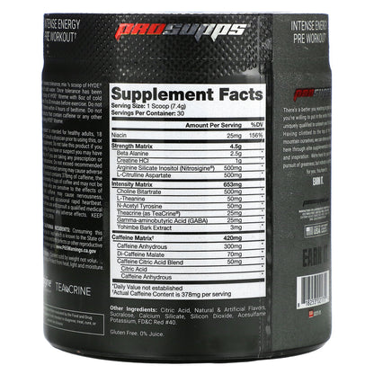 ProSupps, Hyde, Xtreme, Intense Energy Pre Workout, Cotton Candy, 7.8 oz (222 g)