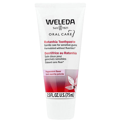 Weleda, Oral Care, Ratanhia Toothpaste, Peppermint, 2.5 fl oz (75 ml)