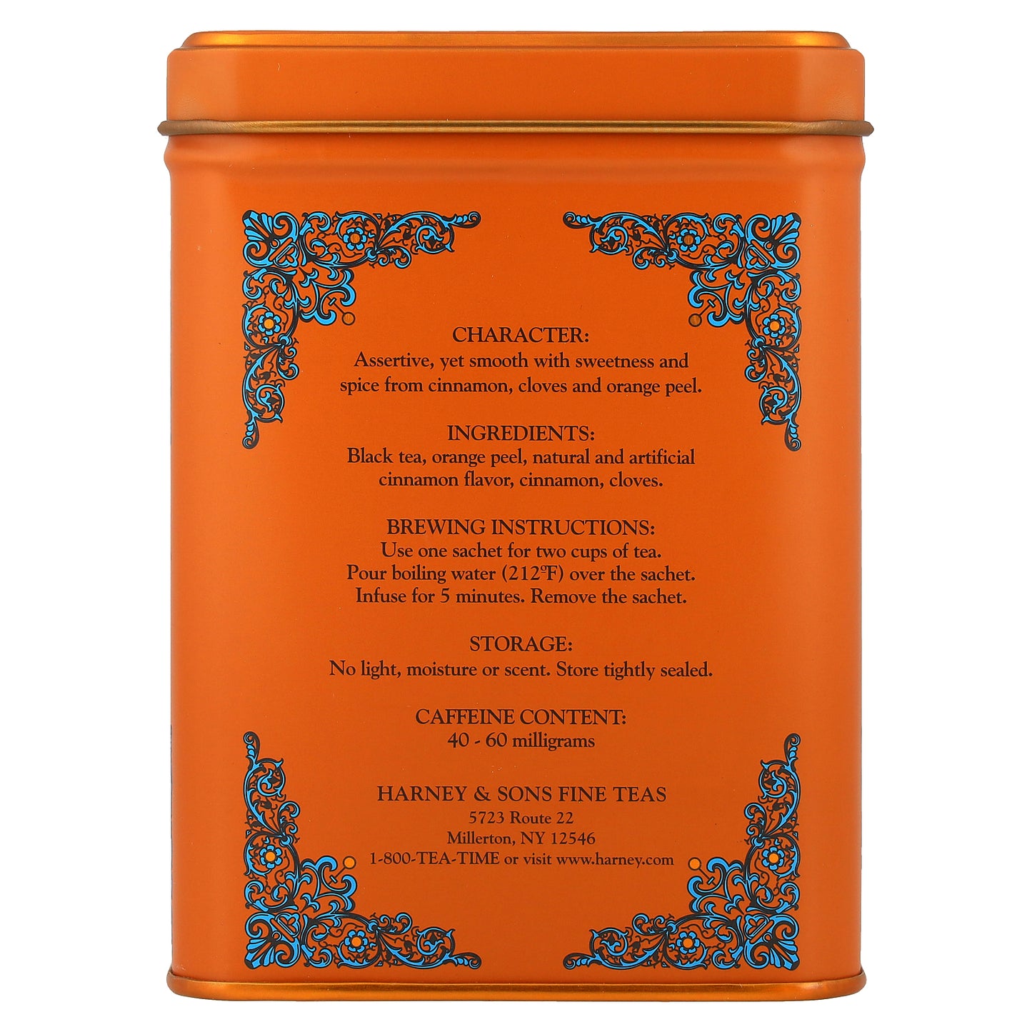 Harney & Sons, Black Tea With Warming Spices, Hot Cinnamon Sunset, 20 Tea Sachets, 1.4 oz (40 g)