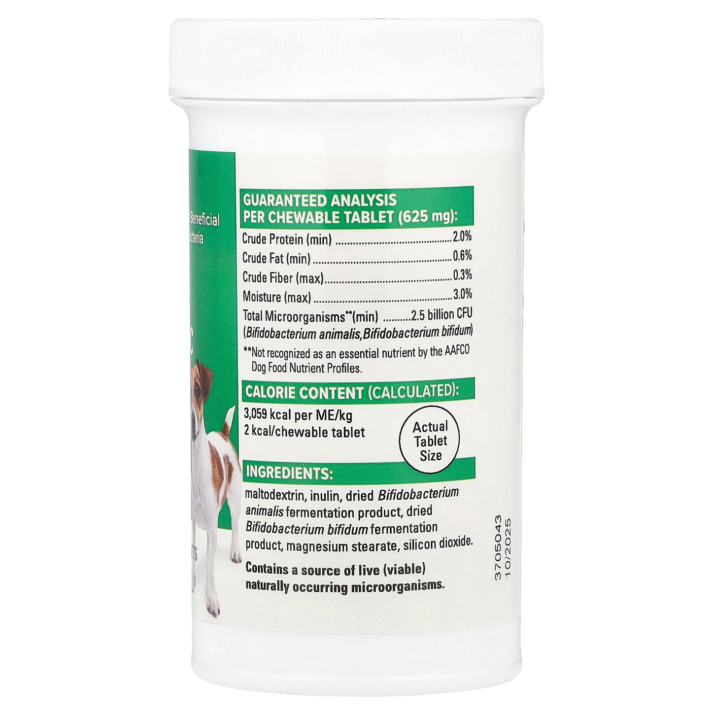 Terry Naturally, Probiotic Daily™, For Dogs, 60 Chewable Tablets, 1.32 oz (37.5 g)