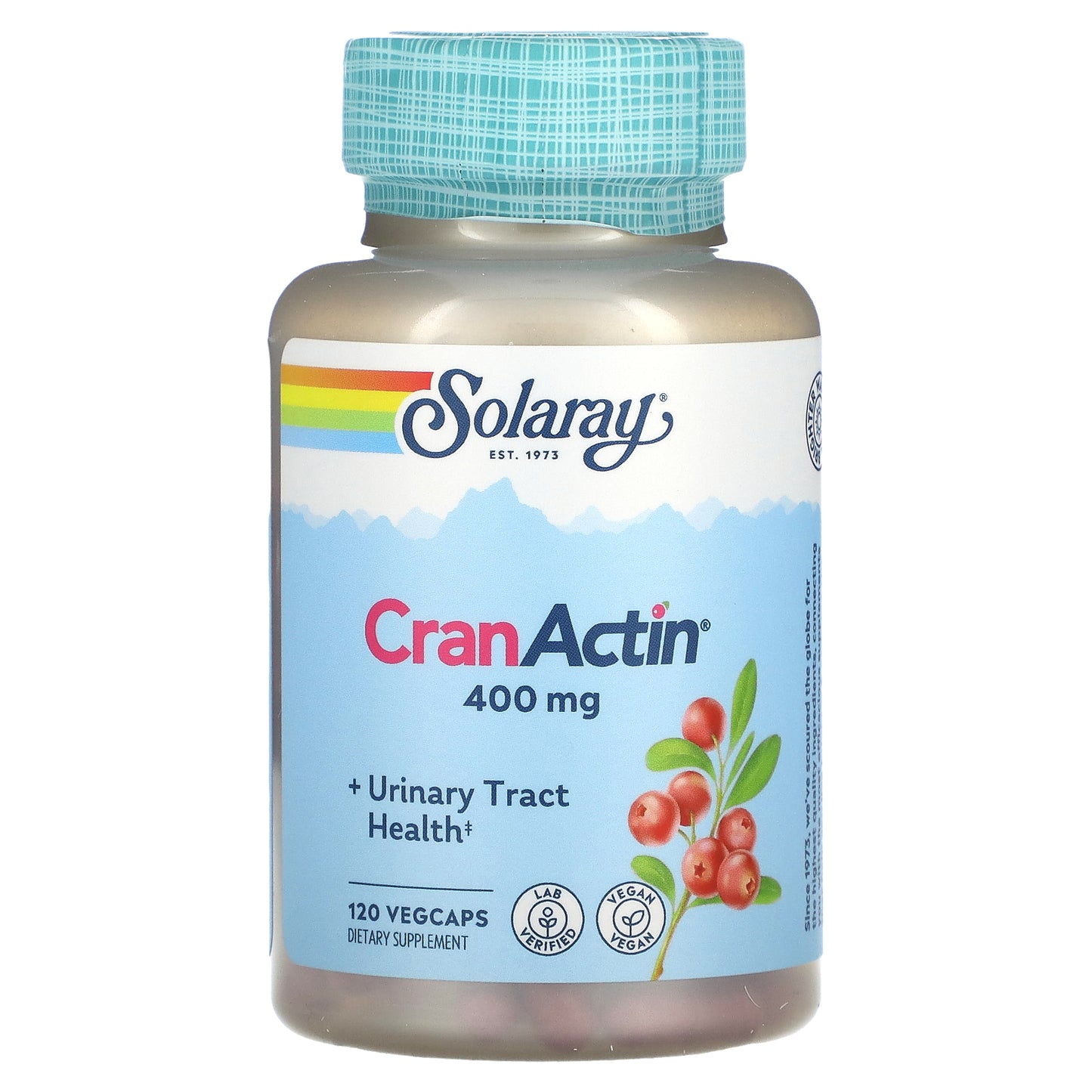 Solaray, CranActin, Urinary Tract Health, 400 mg, 120 VegCaps