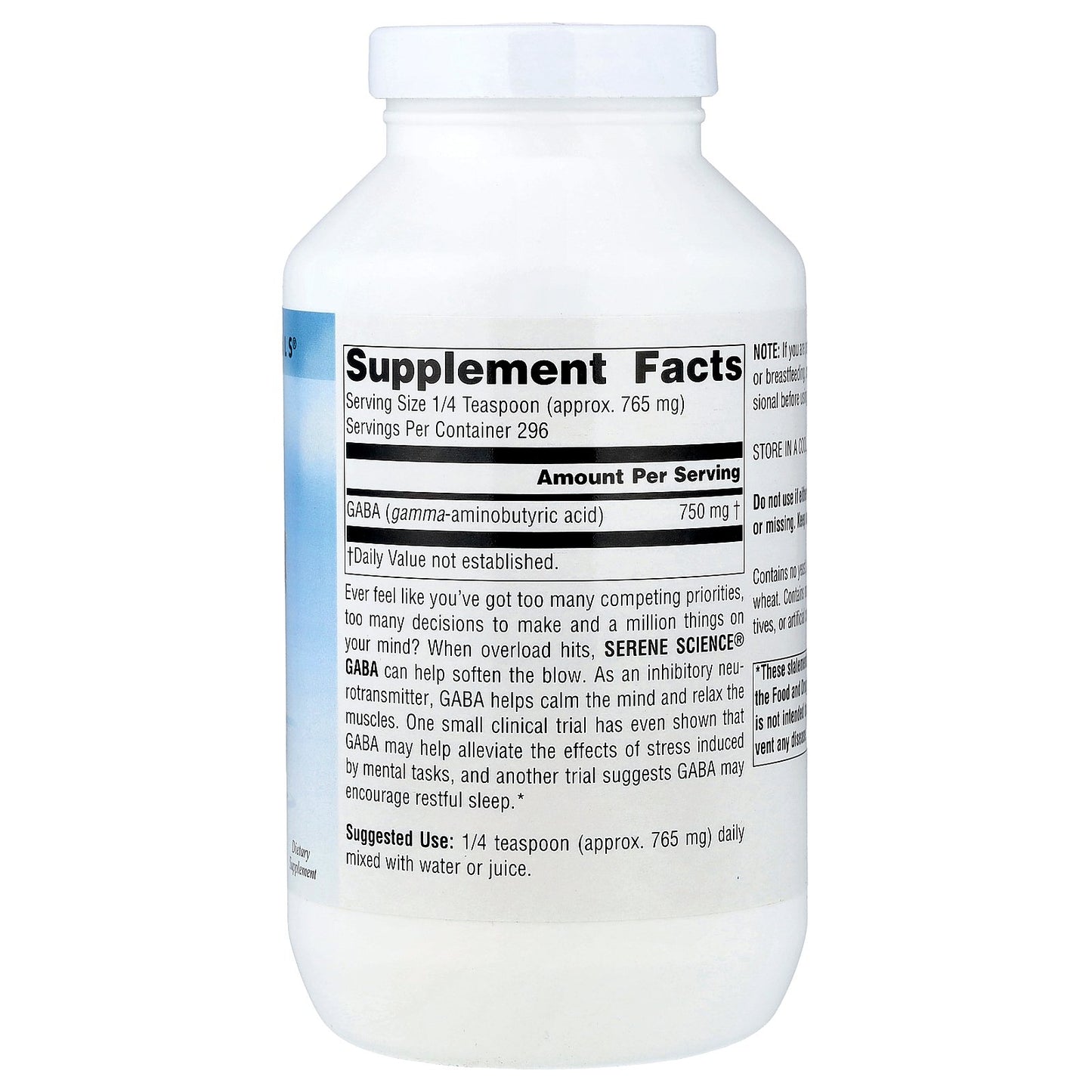 Source Naturals, Serene Science®, GABA Powder, 8 oz (226.8 g)