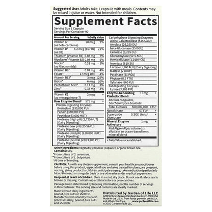 Garden of Life, RAW Enzymes, Men, 90 Vegetarian Capsules