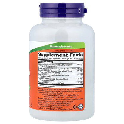 NOW Foods, TestoJack 200™, 120 Veg Capsules