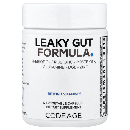 Codeage, Leaky Gut Formula, 60 Vegetable Capsules