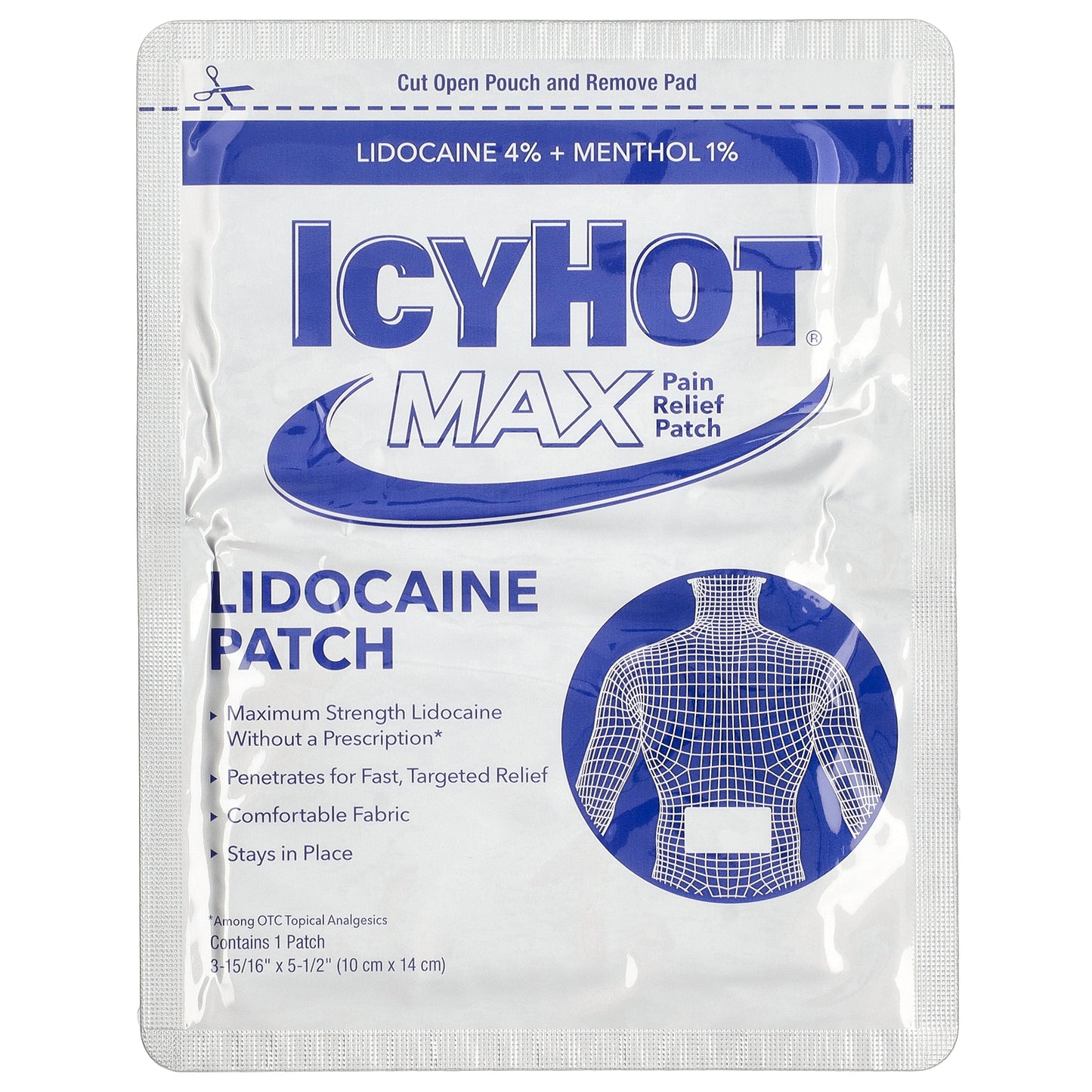 Icy Hot, Max Lidocaine Pain Relief Patch, 5 Patches