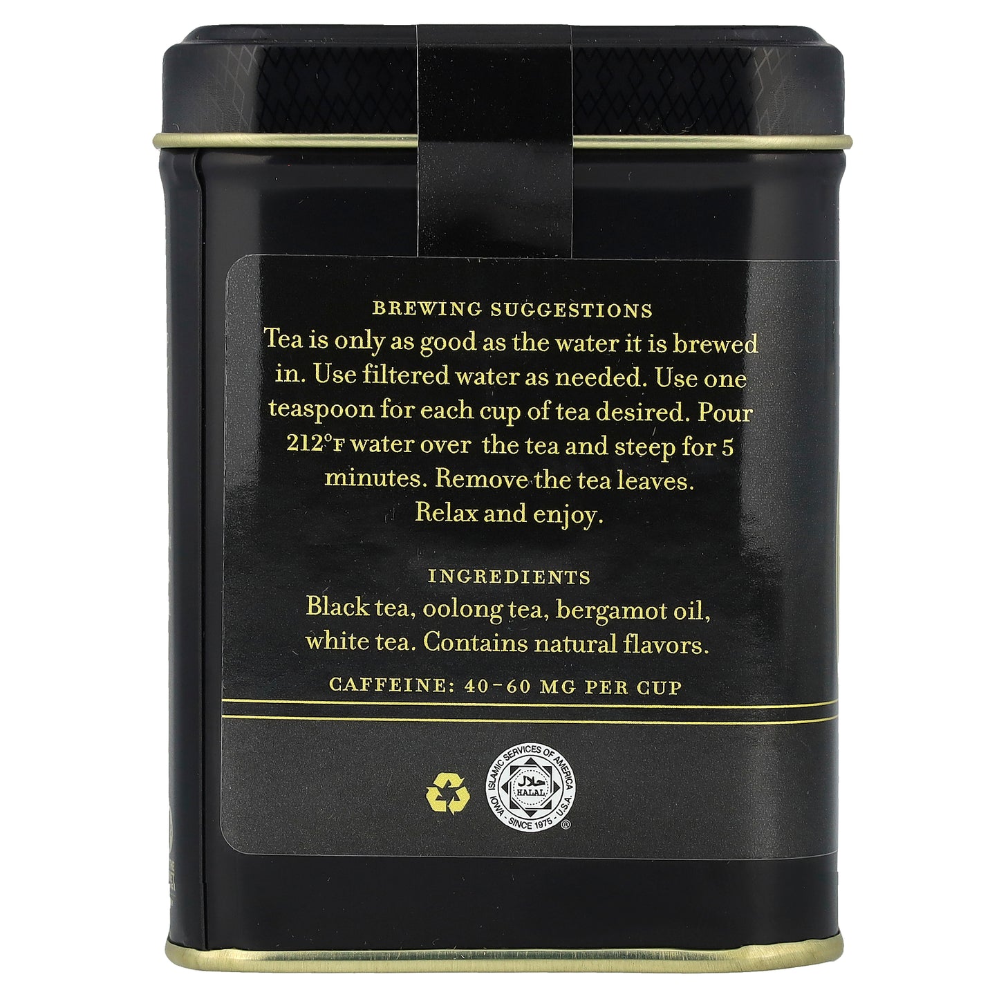 Harney & Sons, Black Tea, Earl Grey Supreme with Silver Tips, 4 oz (112 g)