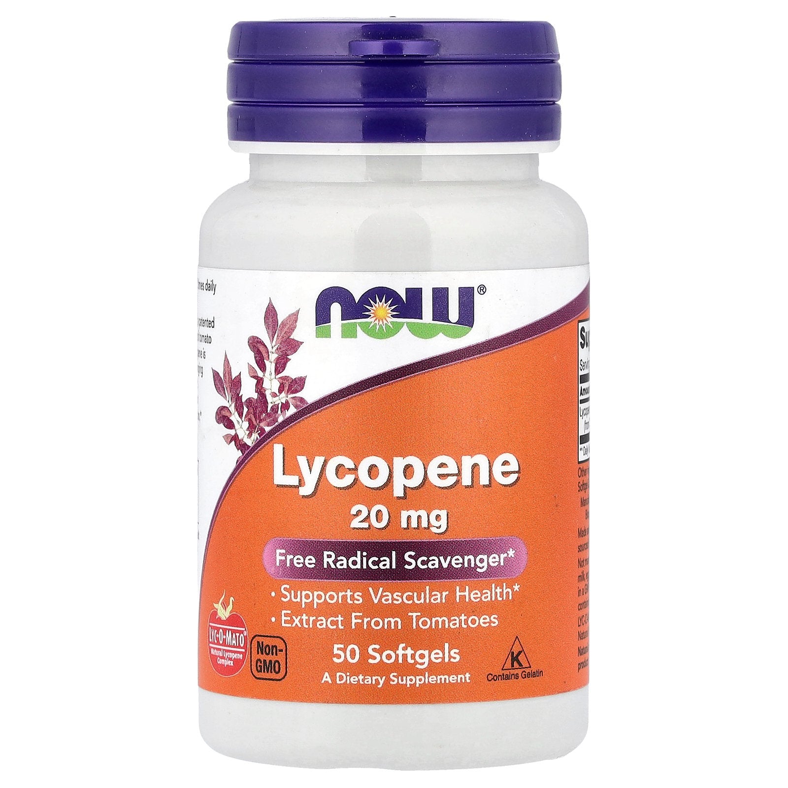 NOW Foods, Lycopene, 20 mg, 50 Softgels
