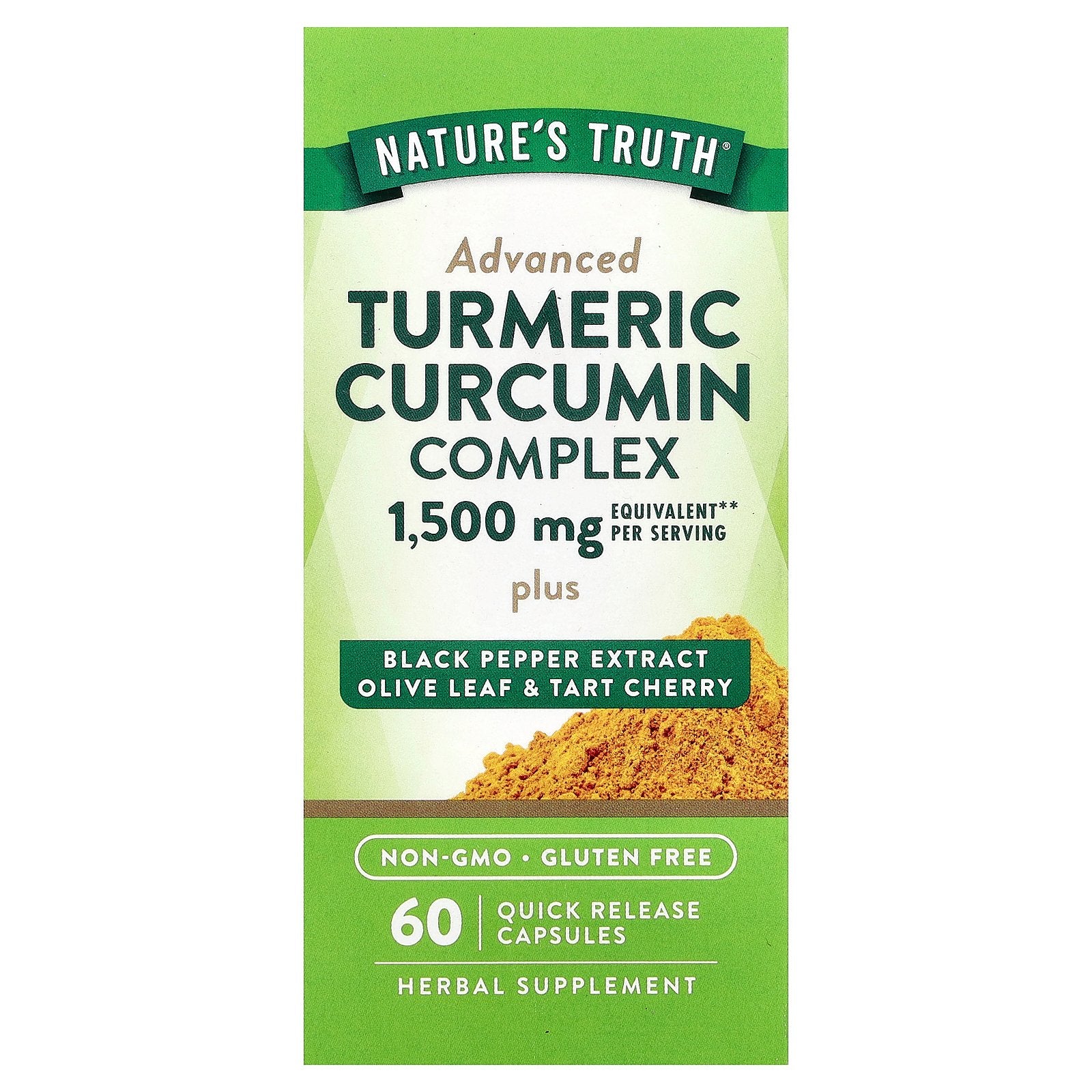 Nature's Truth, Turmeric Curcumin Complex, 60 Quick Release Capsules