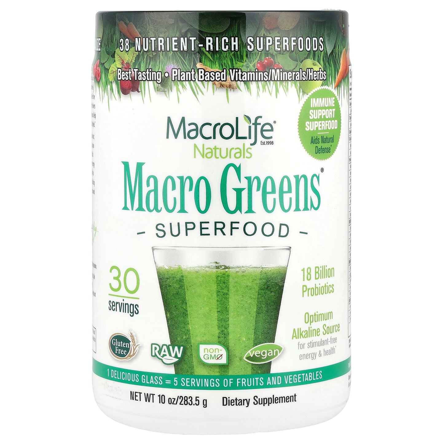 Macrolife Naturals, Macro Greens®, Superfood, 10 oz (283.5 g)