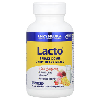 Enzymedica, Lacto®, 90 Capsules