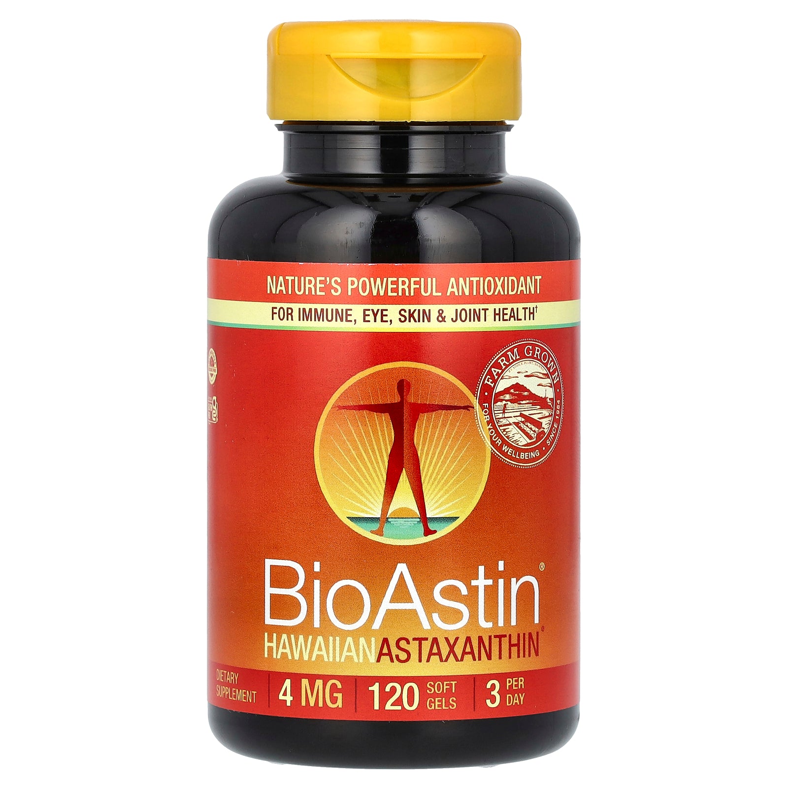 Nutrex Hawaii, BioAstin, Hawaiian Astaxanthin, 4 mg, 120 Soft Gels