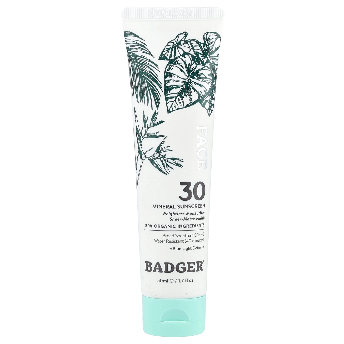 Badger, Face Mineral Sunscreen, SPF 30, 1.7 fl oz (50 ml)