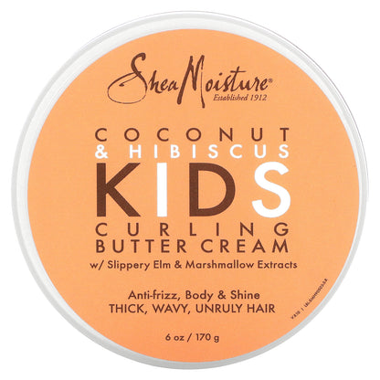 SheaMoisture, Kids Curling Butter Cream, Coconut & Hibiscus, 6 oz (170 g)