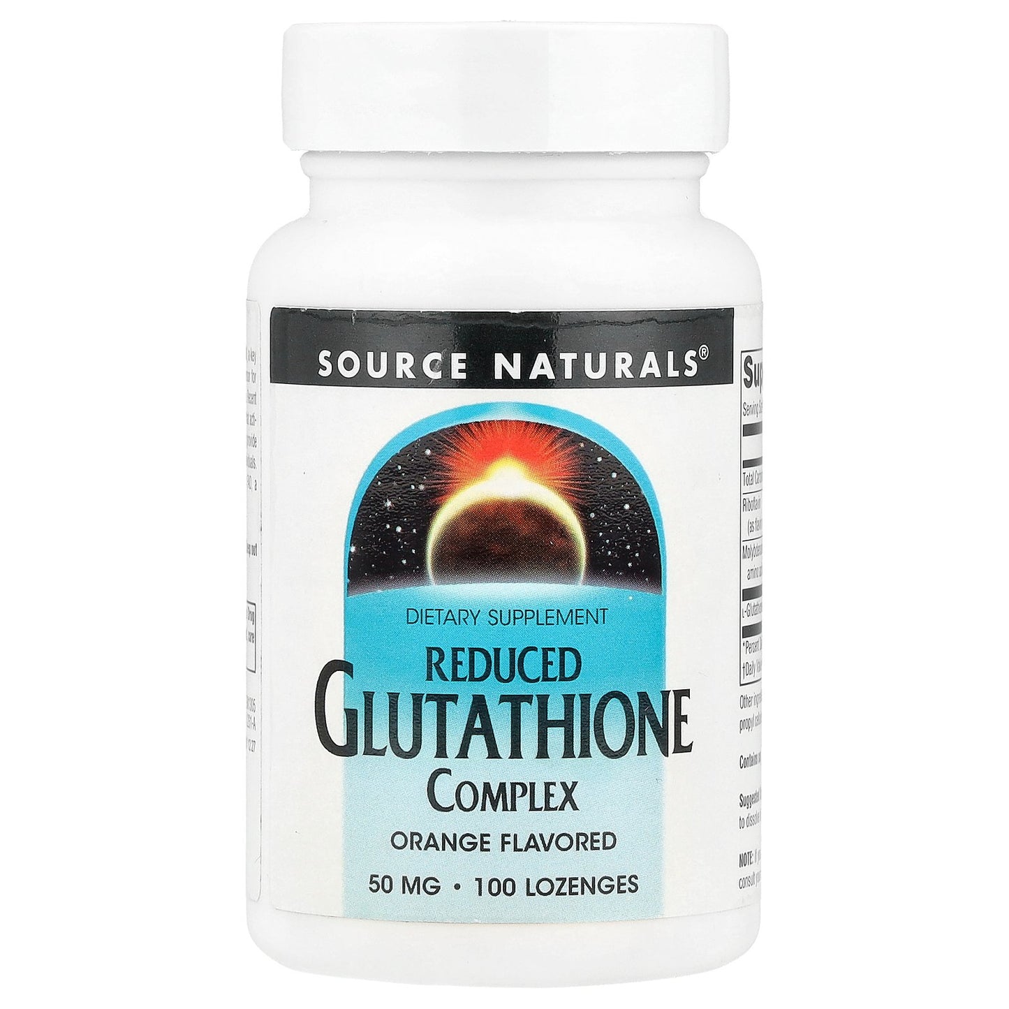 Source Naturals, Reduced Glutathione Complex, Orange, 100 Lozenges