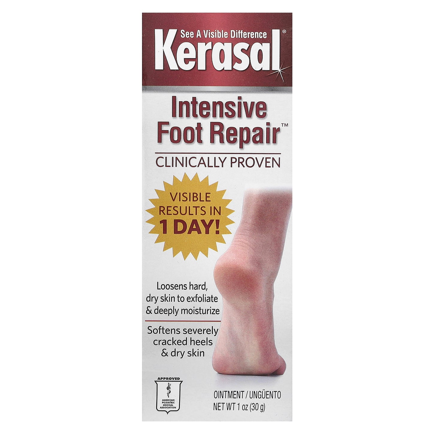 Kerasal, Intensive Foot Repair Ointment, 1 oz (30 g)