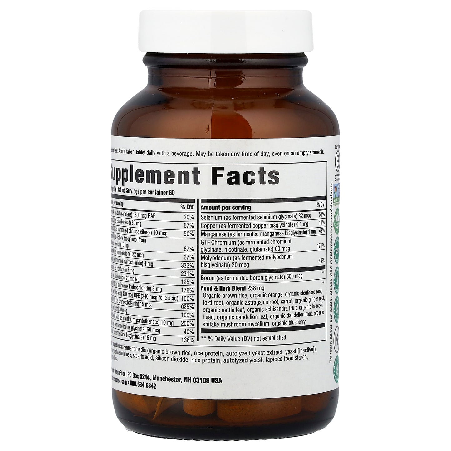 Innate Response Formulas, Men's One Daily, Iron Free, 60 Tablets