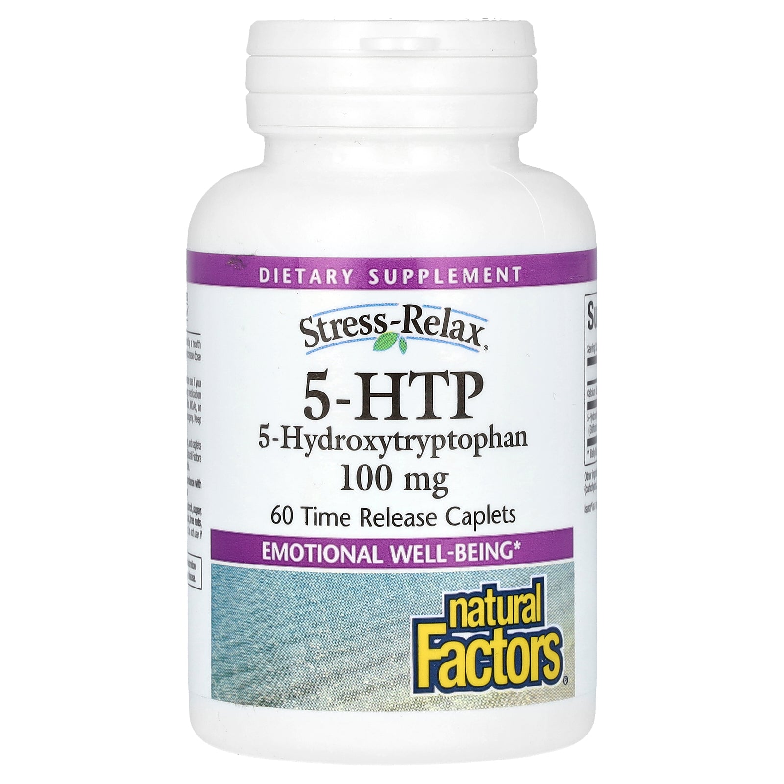 Natural Factors, Stress-Relax, 5-HTP, 100 mg, 60 Time Release Caplets